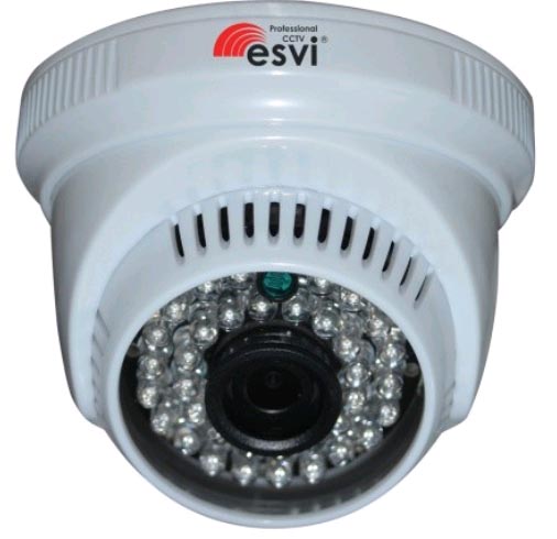 Элеком37. Цветная купольная AHD видеокамера ESVI EVL-3H-10H, f=2.8 мм, 720P. Фото.
