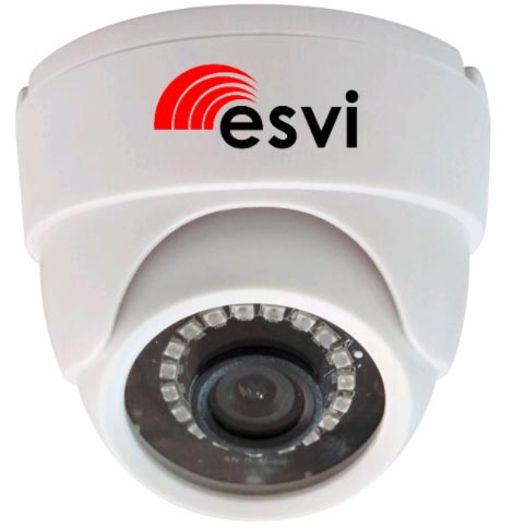 Элеком37. Цветная купольная AHD видеокамера ESVI EVL-DL-H11B, f=2.8 мм, 720P. Фото.