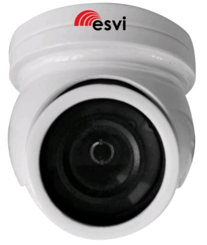 Элеком37. Цветная уличная купольная AHD видеокамера ESVI EVL-SS10-H11B, f=2.8 мм, 720P. Фото.
