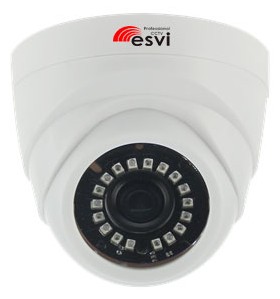 Цветная купольная IP видеокамера ESVI EVC-DL-S13, f=2.8мм, 1.3Мп.