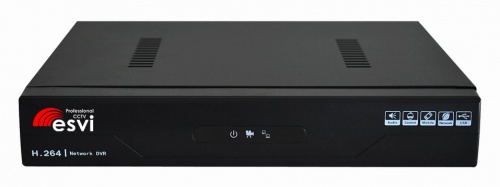 Элеком37. ESVI EVD-6104H-7 гибридный 4-х канальный AHD регистратор 1080P*25 к/с. Фото. ESVI EVD-6104H-7 гибридный 4-х канальный AHD регистратор 1080P*25 к/с