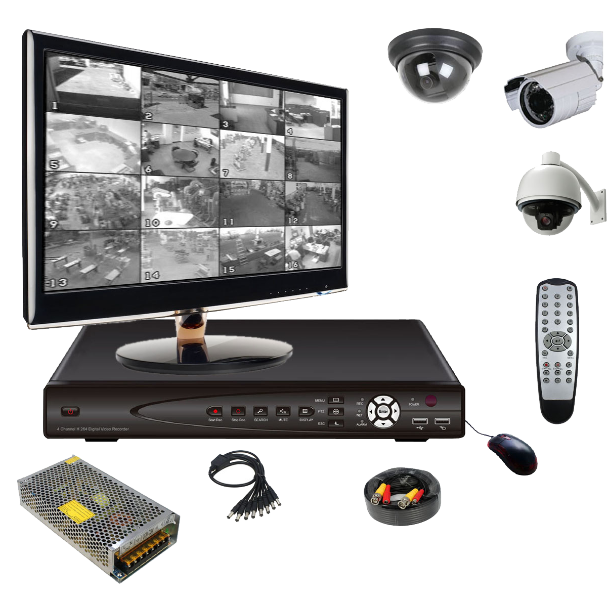 Оборудование для систем видеонаблюдения. http://elecom37.ru/oborudovanie.html