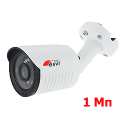 Цветная уличная IP видеокамера EVC-BQ24-S10, f=2.8мм, 1.0Мп.