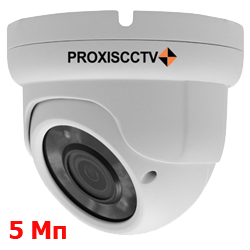 IP видеокамера PROXISCCTV PX-IP-DST-V50AF-P/A, 5.0 Мп, f=2.7-13.5мм, автофокус, POE, аудио вход.