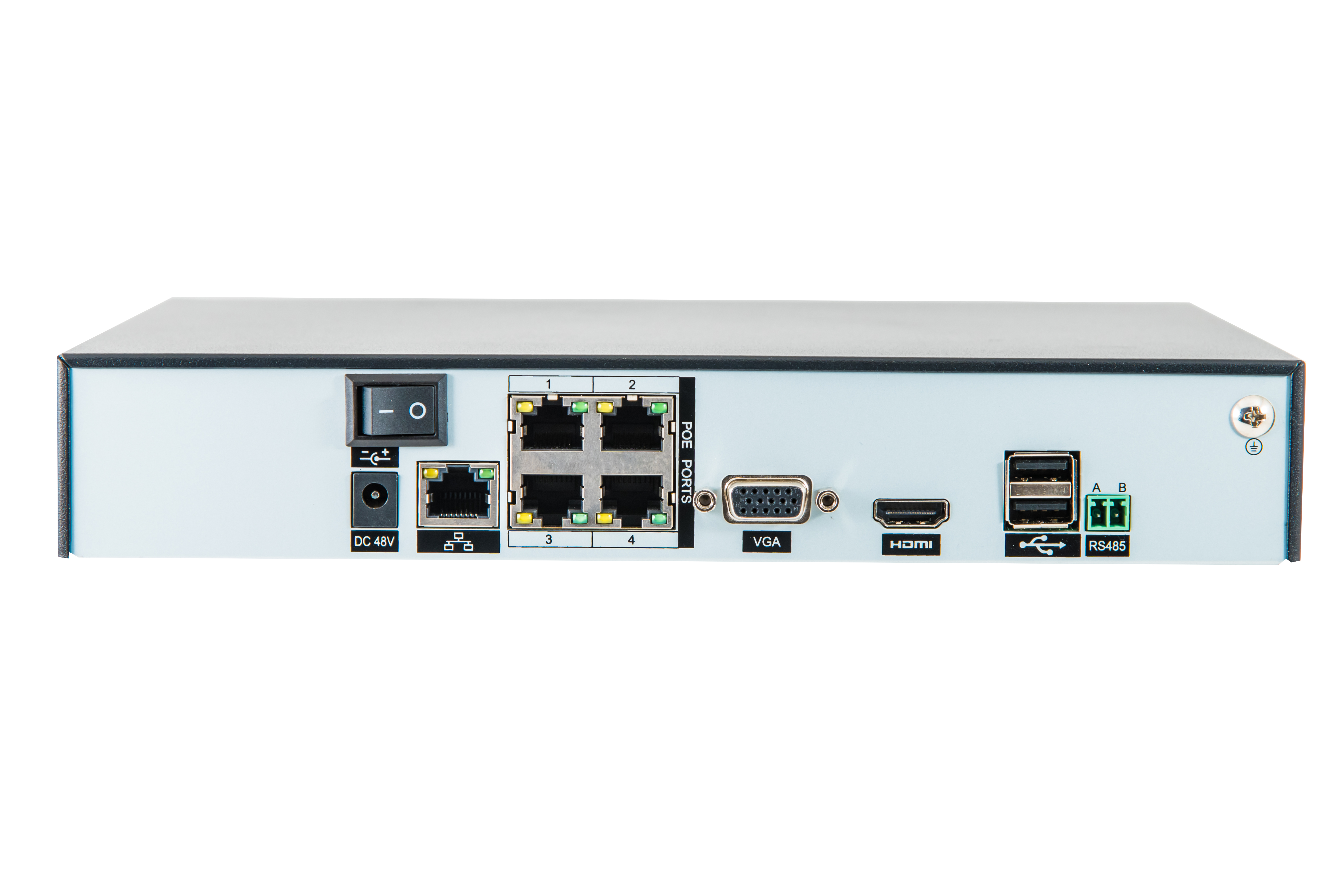  Элеком37. CMD NVR2104P IP видеорегистратор на 4 канала, 4 порта PoE. Фото.