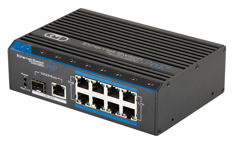  Элеком37. CMD-SW208-POE Промышленный 8-портовый коммутатор с POE. Фото.